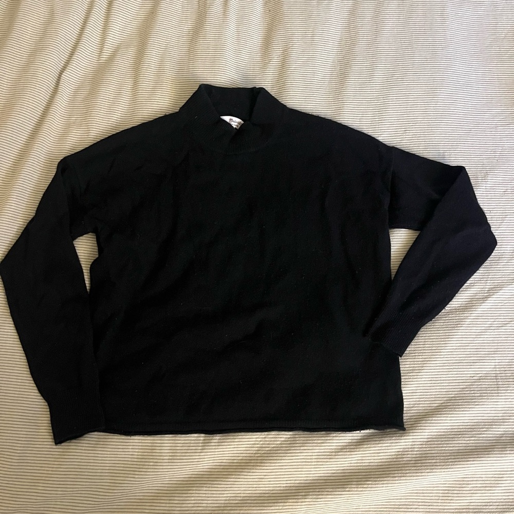 Madewell 100% Cashmere Mock Neck Sweater